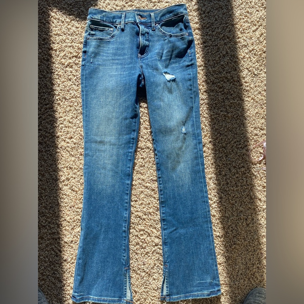 Express skyscraper mid rise jeans